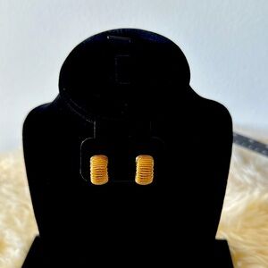 RARE** Vintage  18k Gold Plated Dior Clip on Earrings
